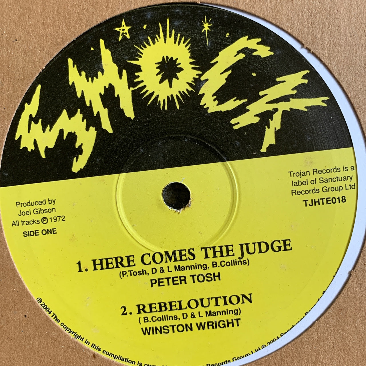 Trojan Records Limited Edition 10inch Dub-Plate, Peter Tosh “Here comes the Judge”