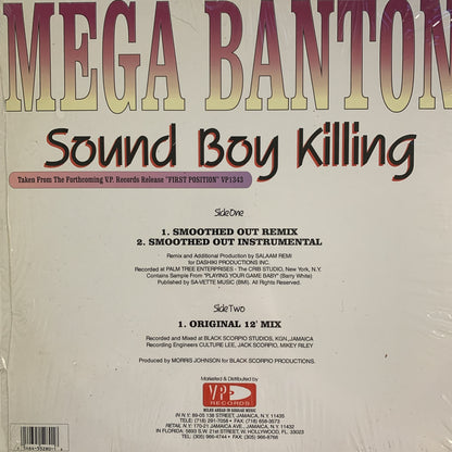Mega Banton “Sound Boy Killing”