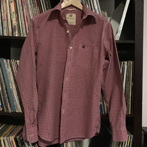 Timberland 100% Cotton Red Blue Check Shirt Size Small Regular Fit