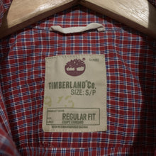 Load image into Gallery viewer, Timberland 100% Cotton Red Blue Check Shirt Size Small Regular Fit