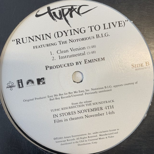Tupac 2pac “Runnin (Dying to Live)” Feat Biggy